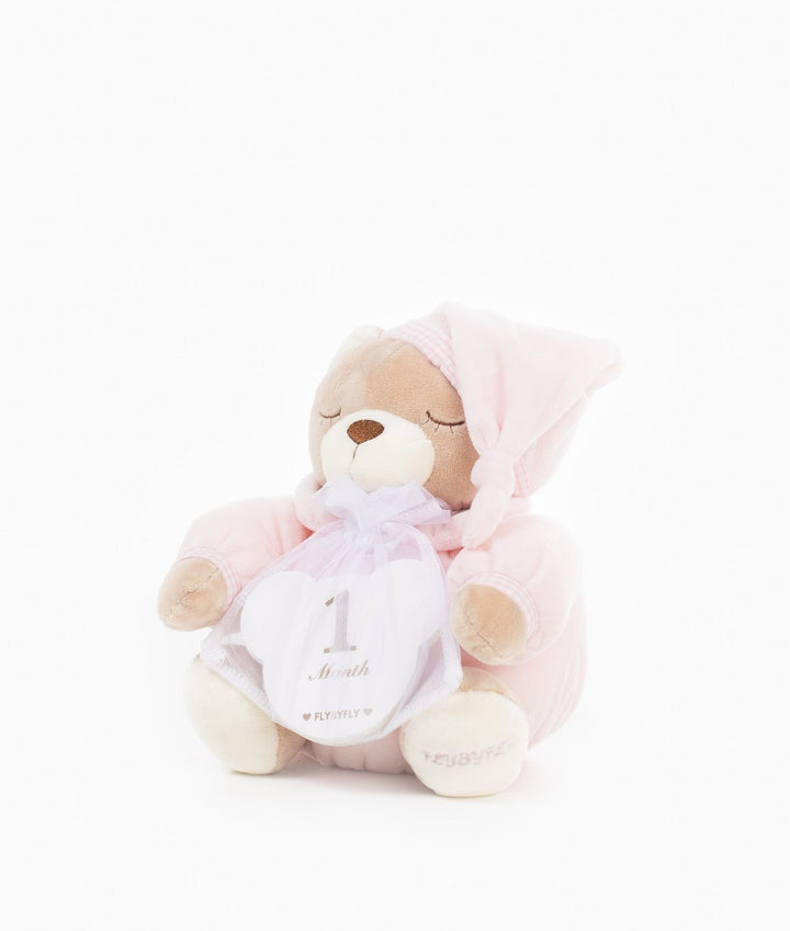 Baby milestone cards in pink