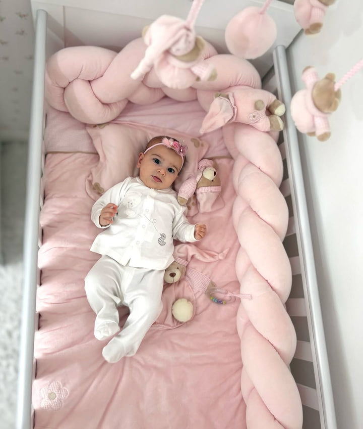 Baby Pyjama Set | White & Grey