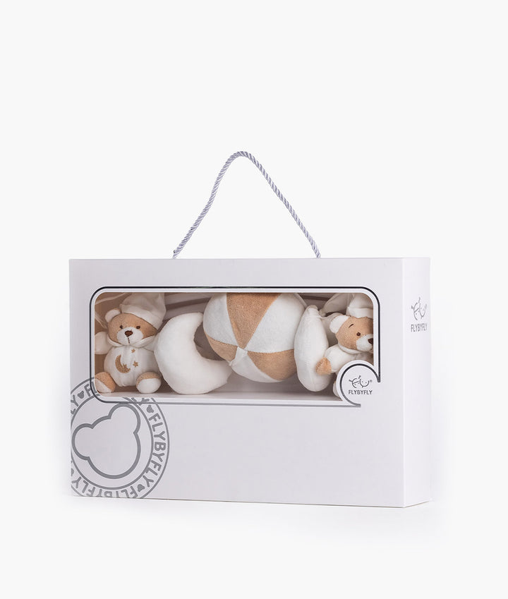 Bear musical mobile with moon and stars