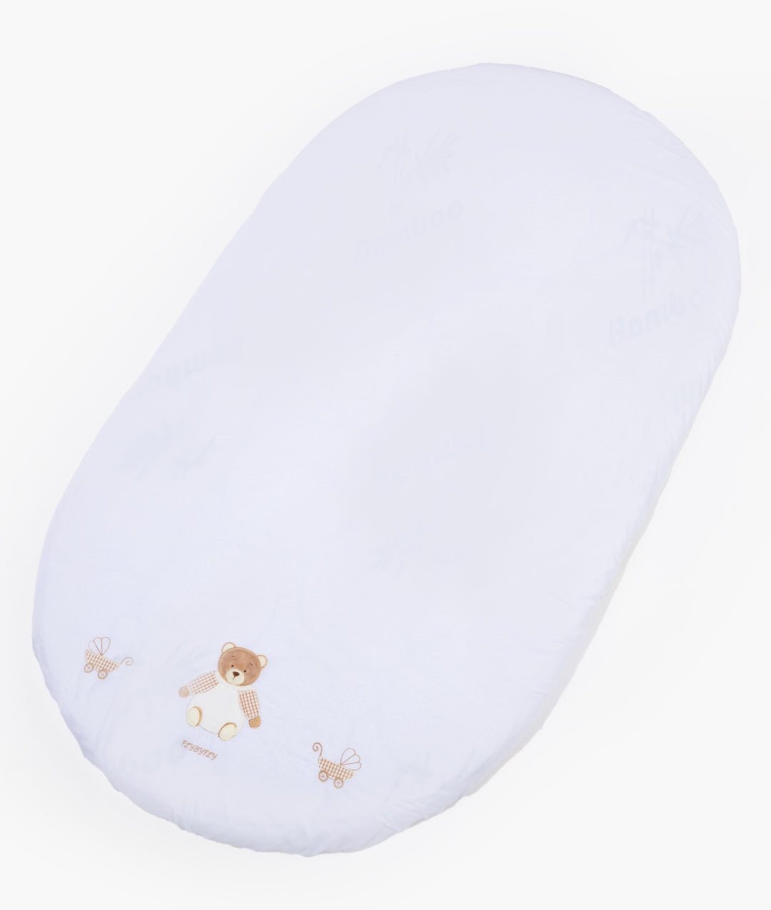 Fitted Sheet | White & Beige