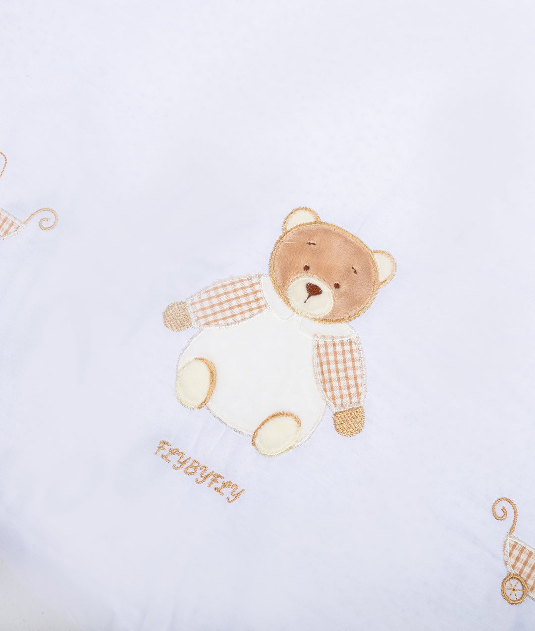 Fitted Sheet | White & Beige