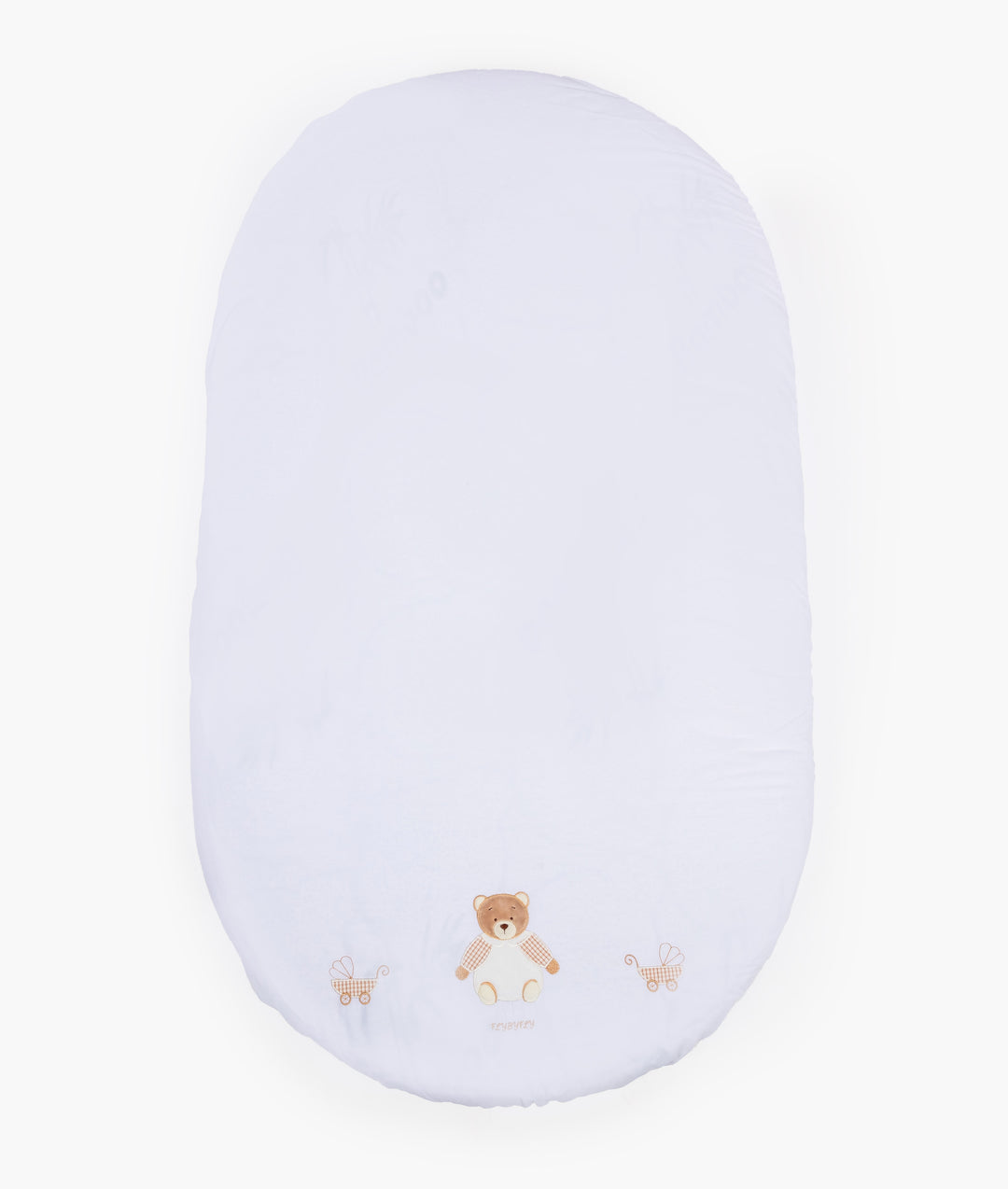 Fitted Sheet | White & Beige