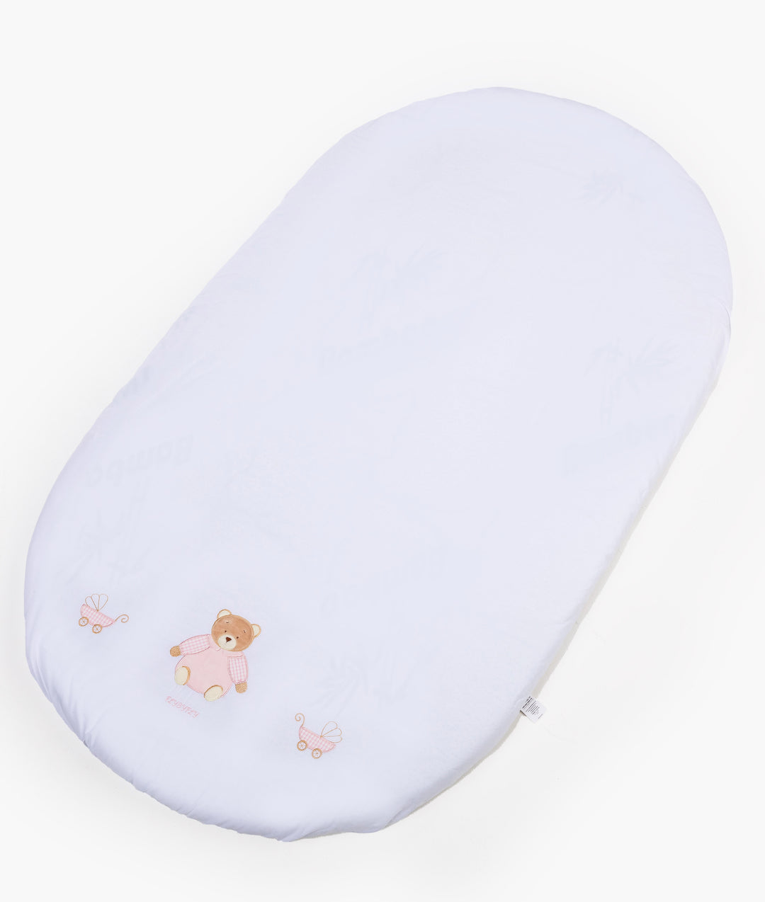 Fitted Sheet | White & Pink