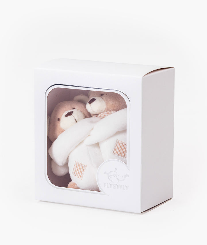 Bear Curtain Tieback | Beige & White