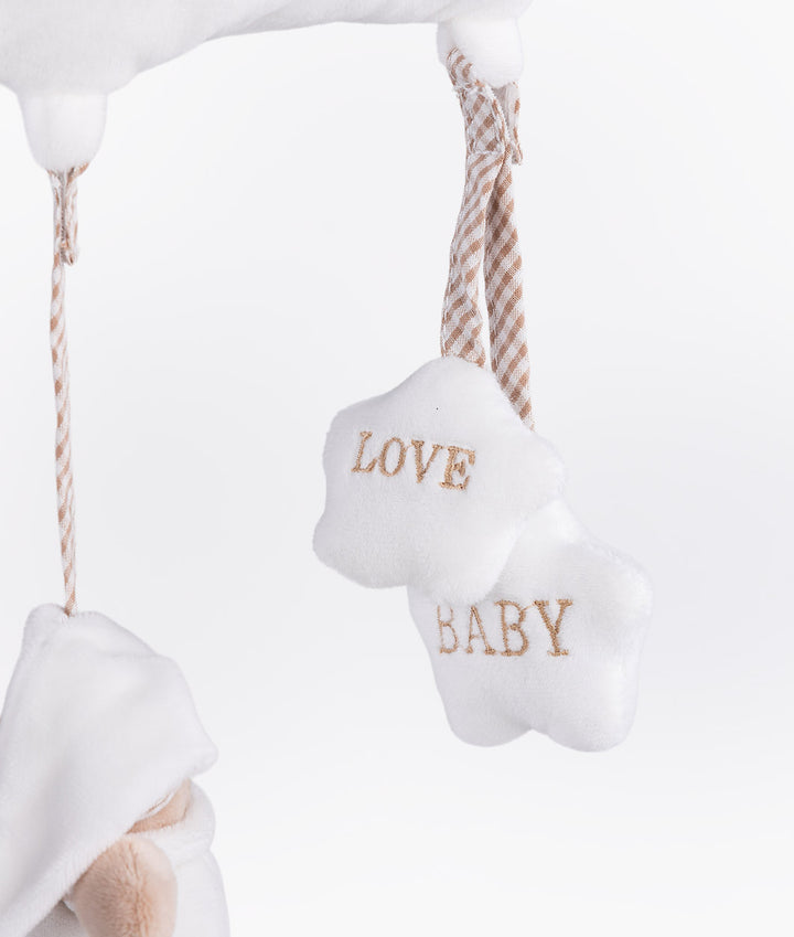 Bear & Cloud Activity Toy | White & Beige