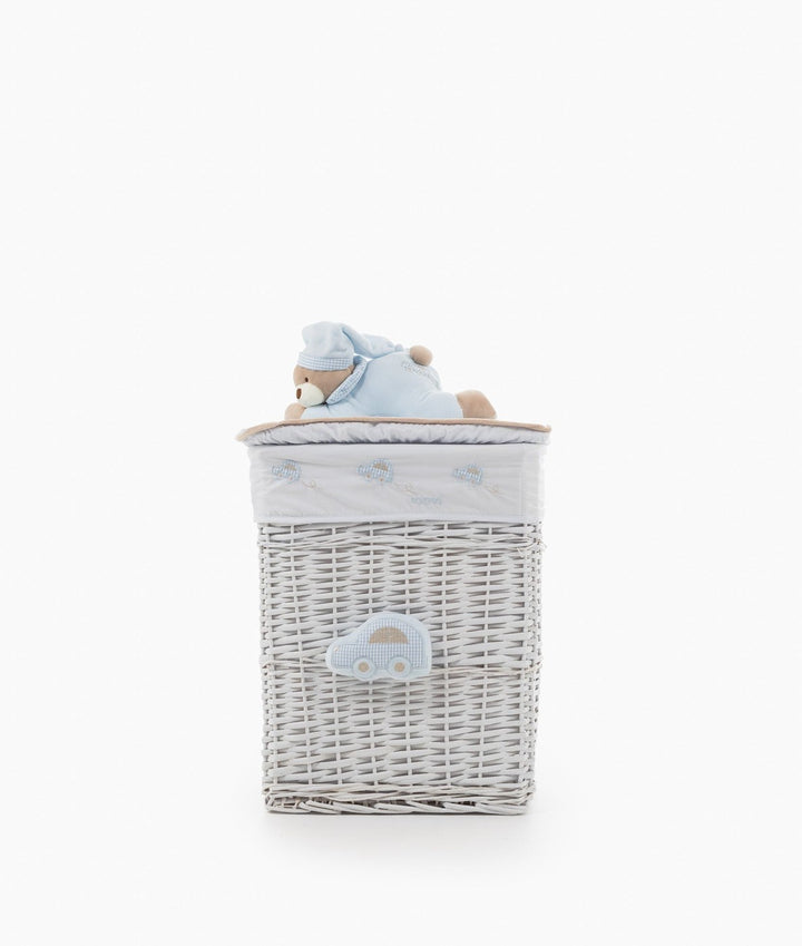 Blue square storage basket set