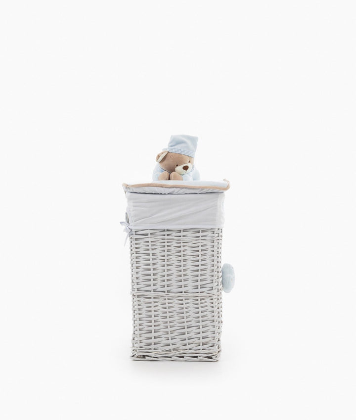 Blue square storage basket set