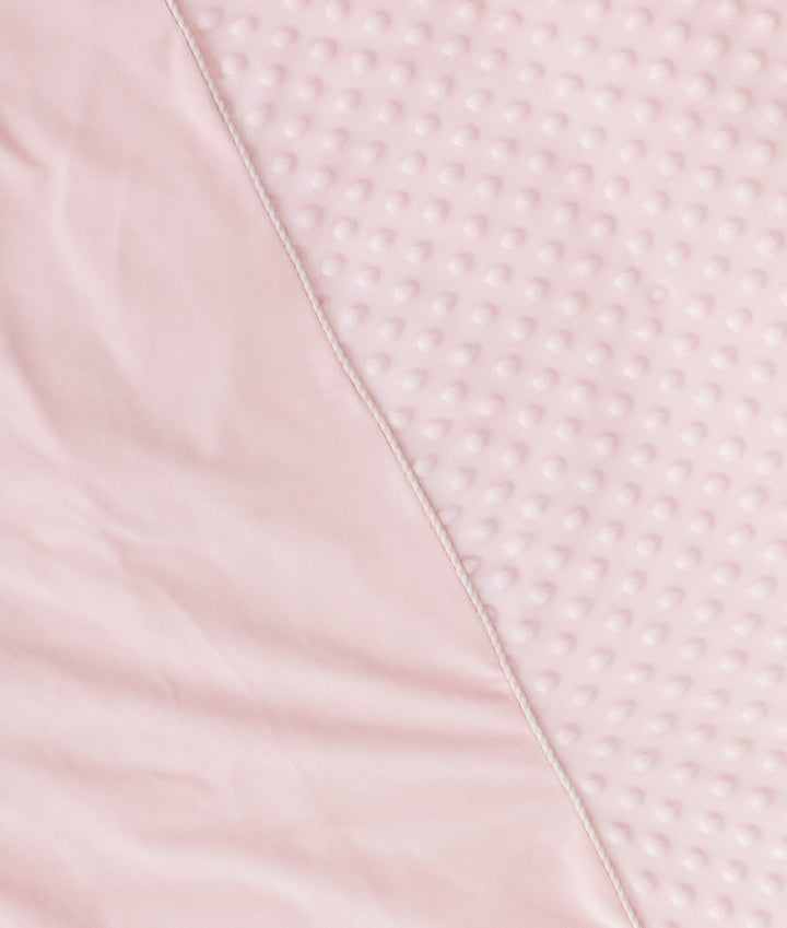 Pink toddler bubble quilt and cover set