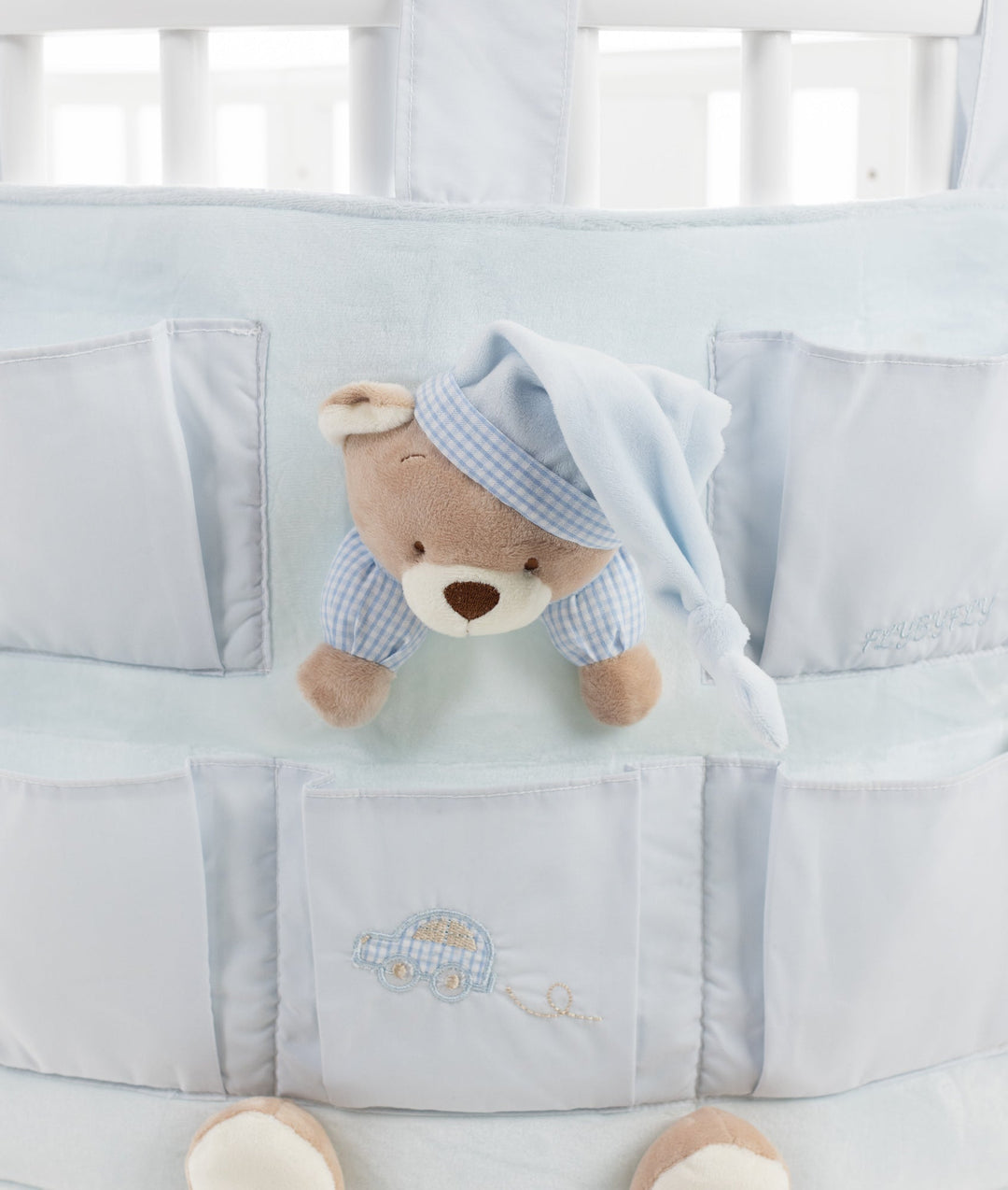 Baby nursery organiser in blue