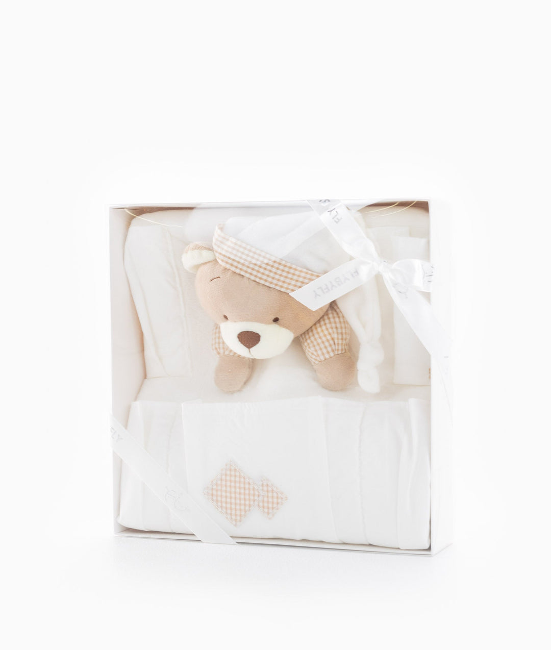 Baby nursery organiser in white and beige