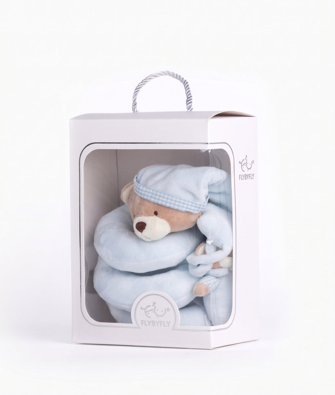 Bear Spiral Activity Toy in Blue by FlyByFly