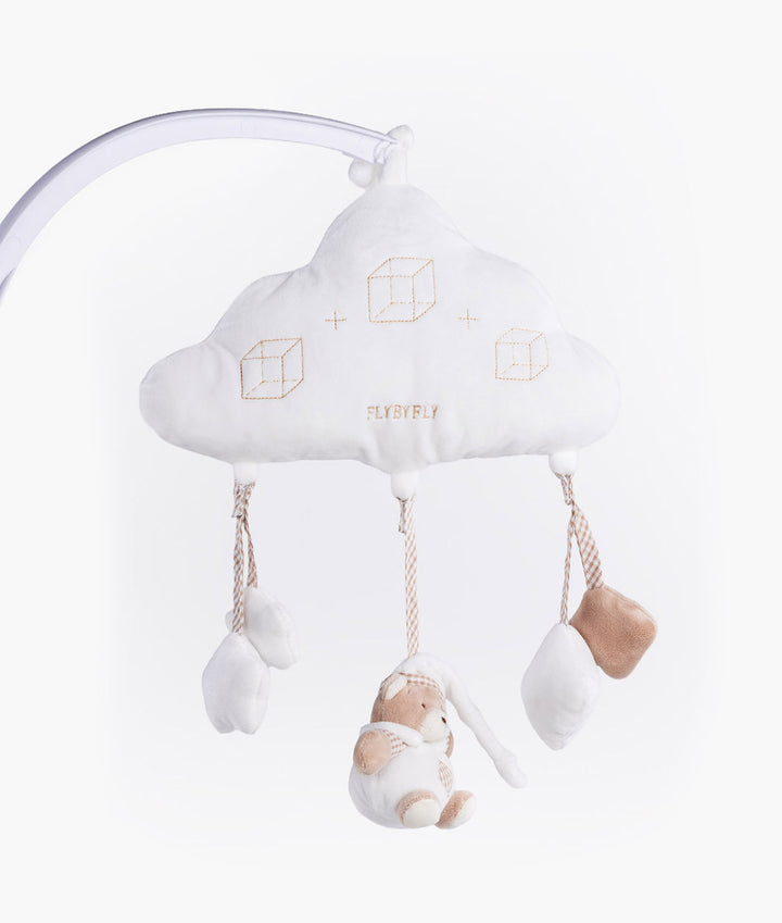 Bear & Cloud Activity Toy | White & Beige