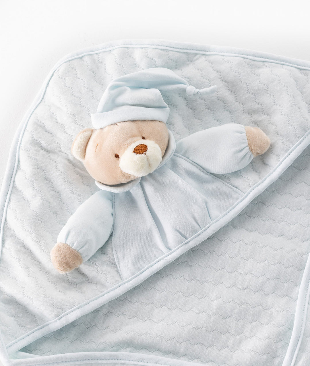 Blue newborn swaddle blanket