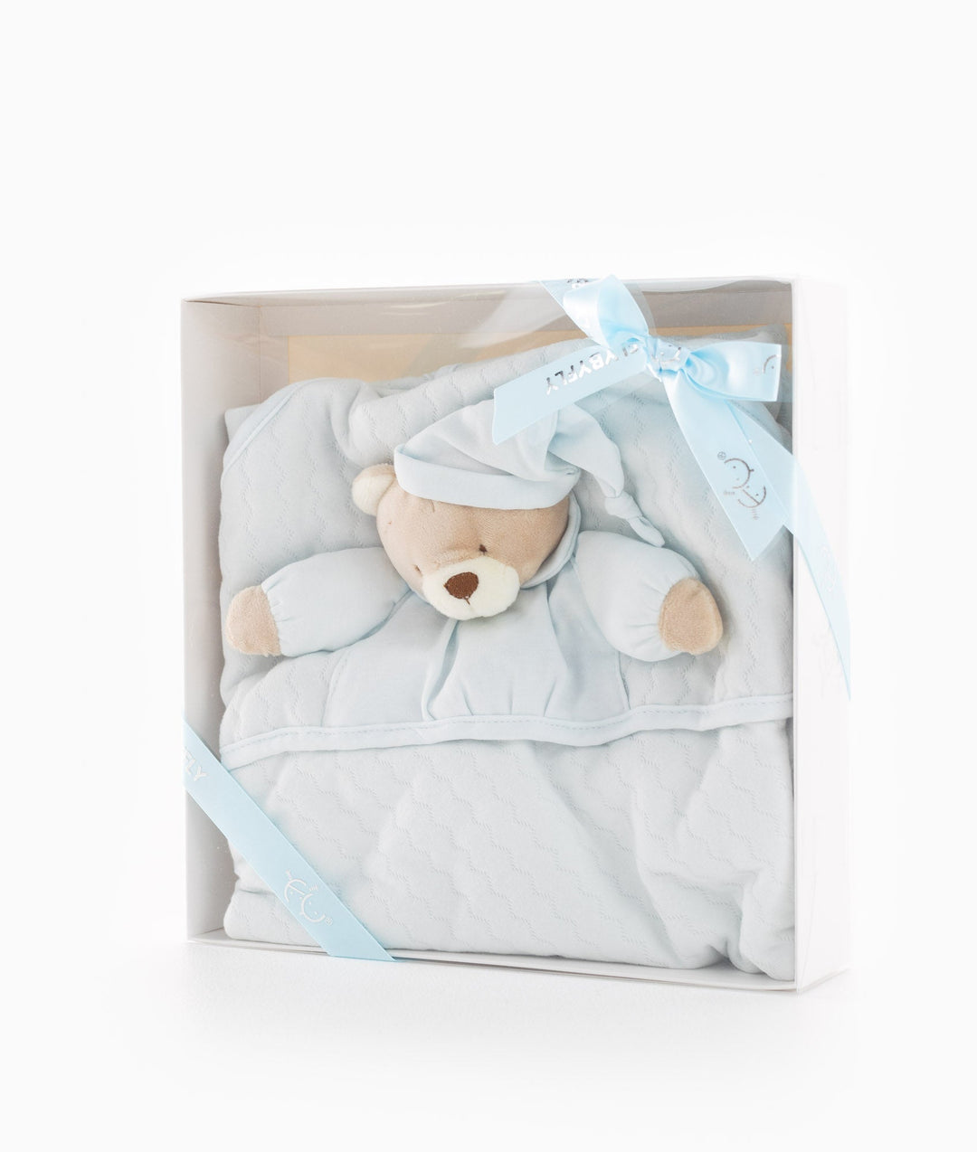 Blue newborn swaddle blanket