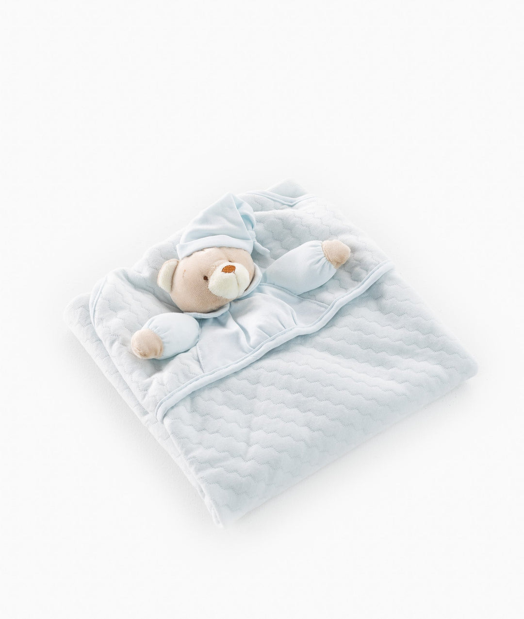 Blue newborn swaddle blanket