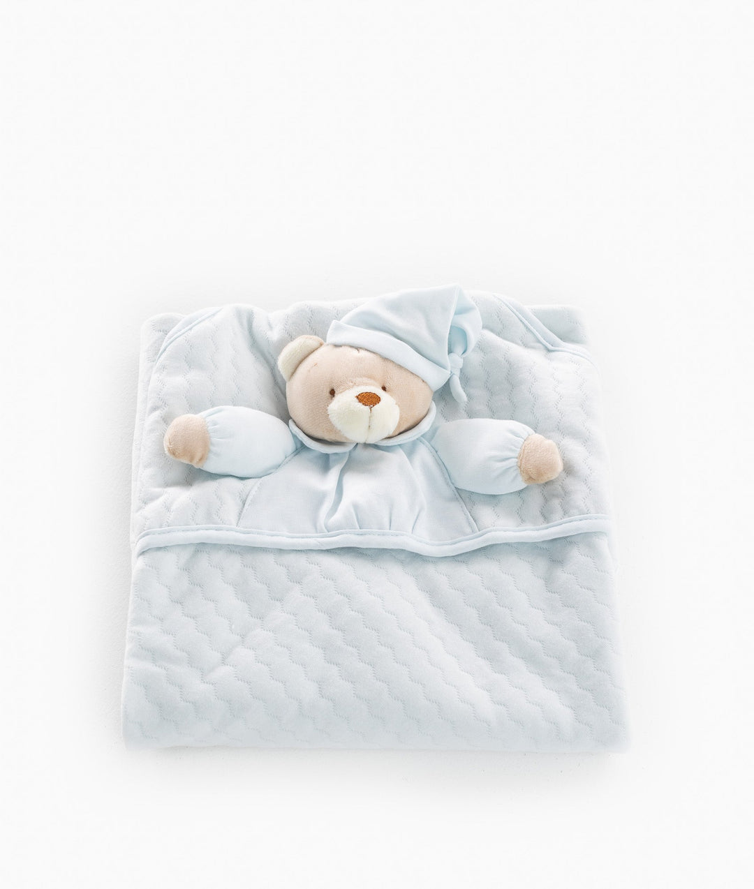 Blue newborn swaddle blanket
