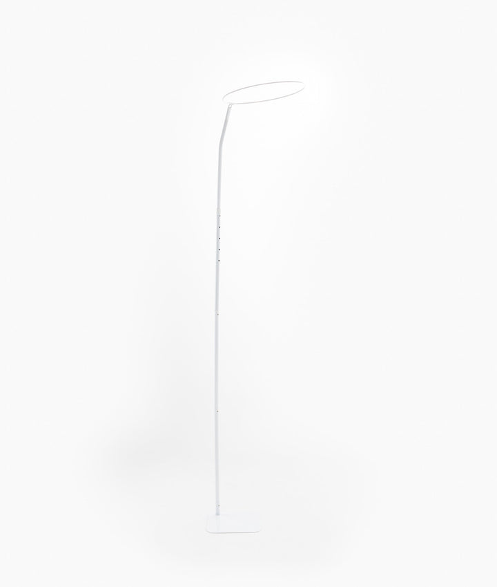 White and blue cot canopy and stand set