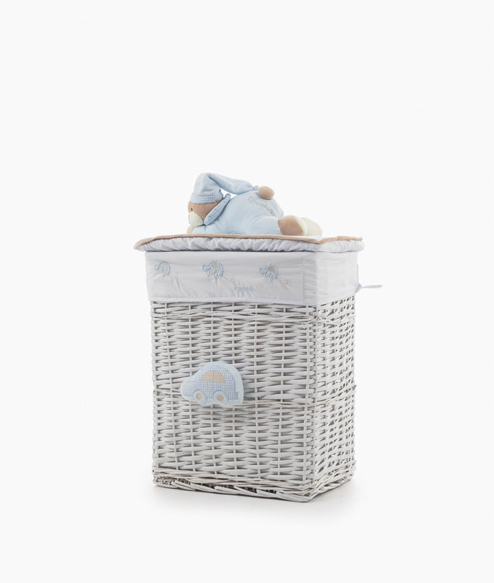 Blue square storage basket set