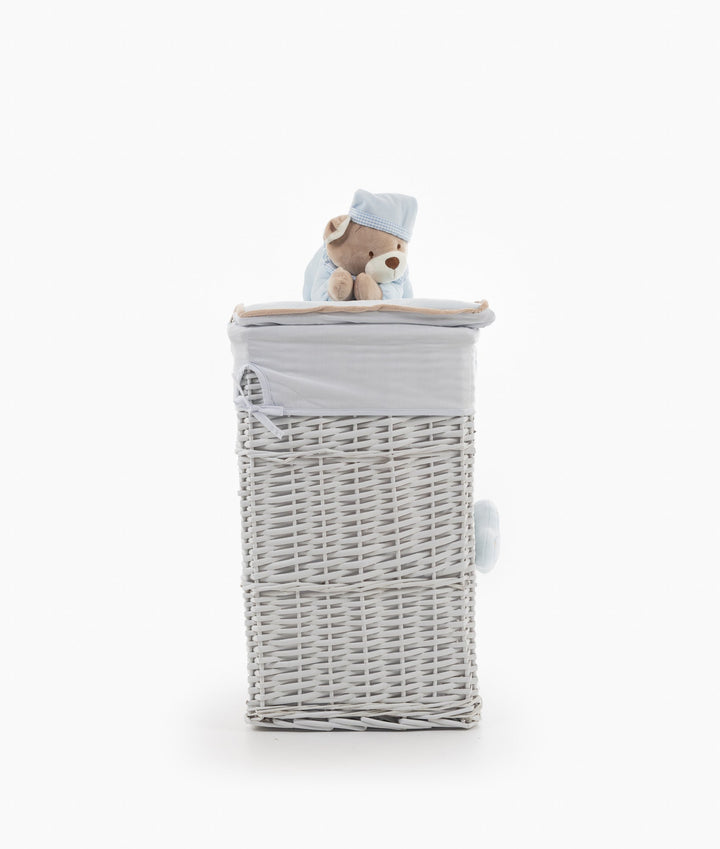 Blue square storage basket set