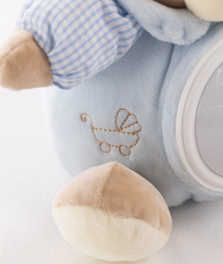 Blue musical night light for nursery