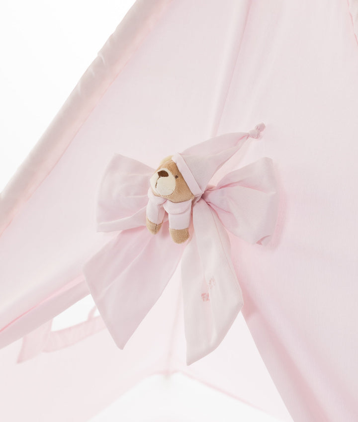 Pink kids teepee tent for nursery and playroom
