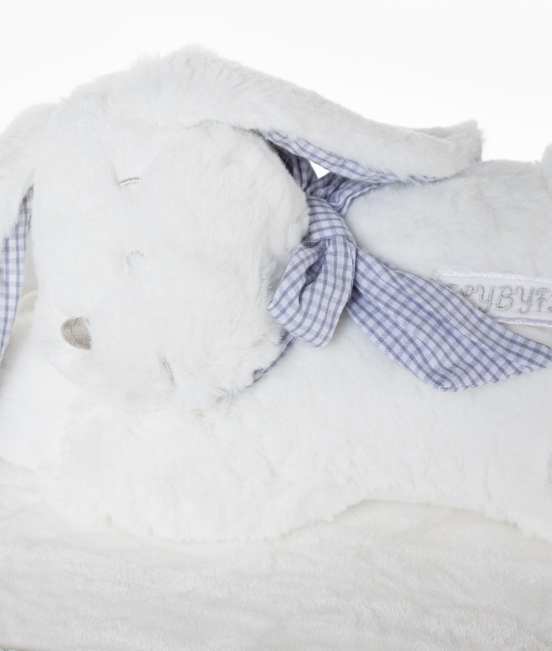 White and grey bunny square basket set