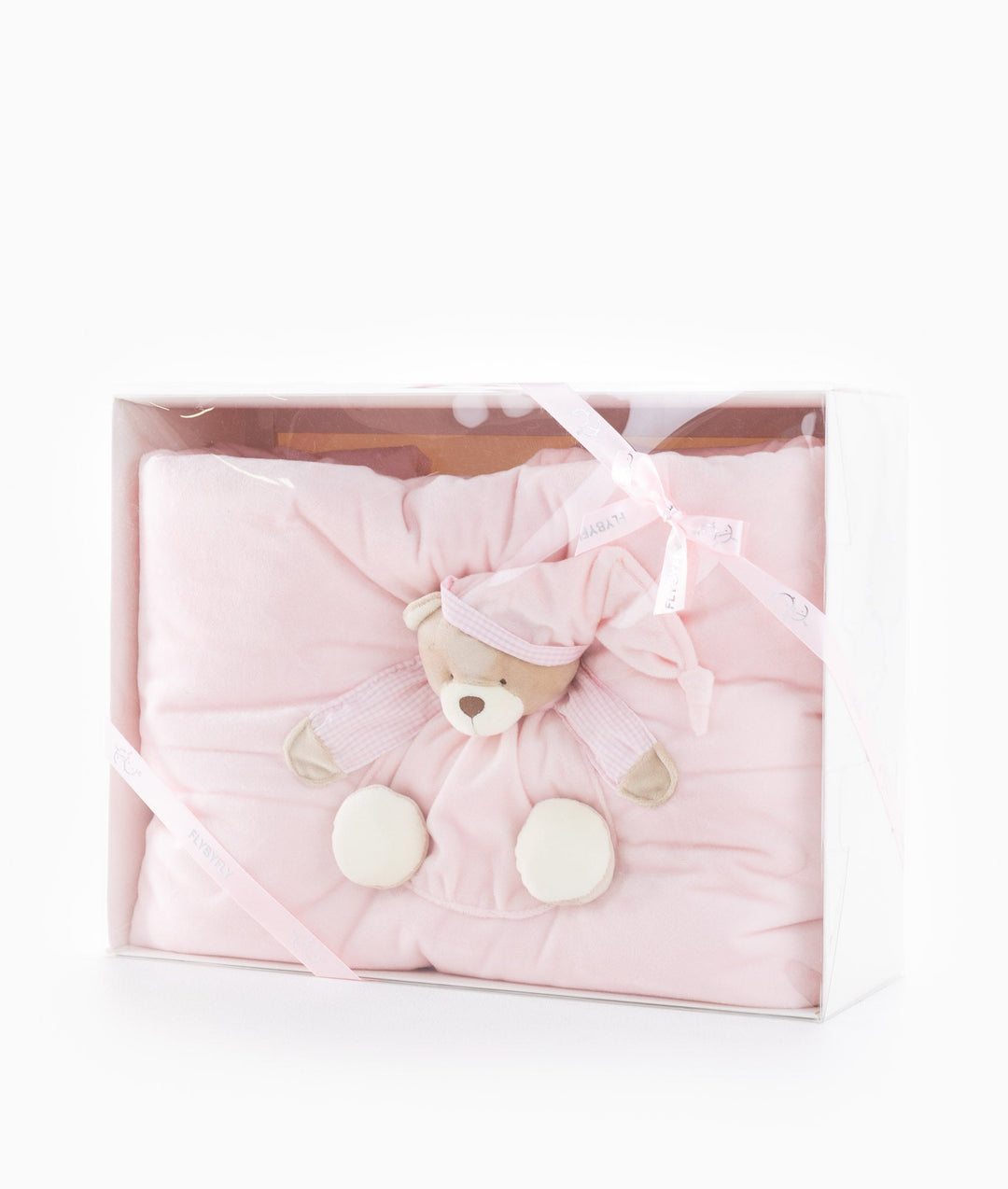 Pink baby bassinet bedding